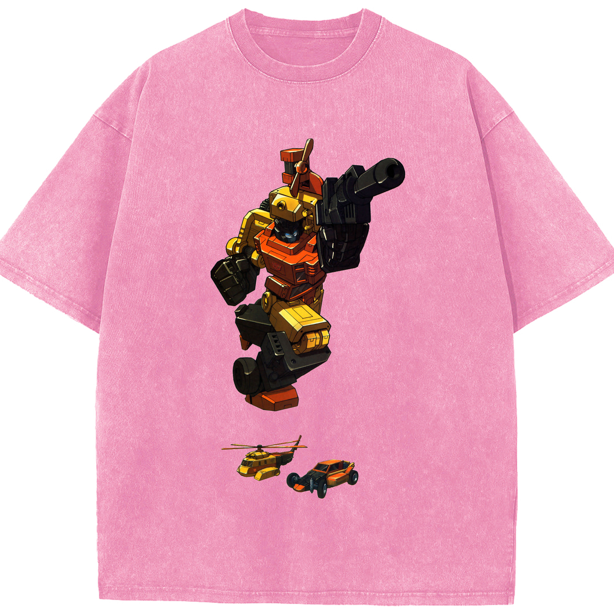 （画像用）  綿100% ヴィンテージ風 半袖Tシャツ（フロントプリント）